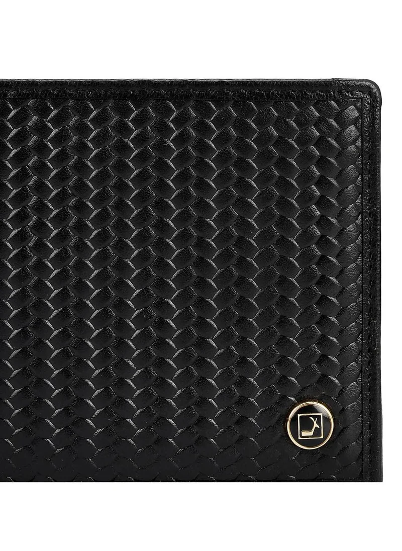 Da Milano Genuine Leather Black Mens Wallet